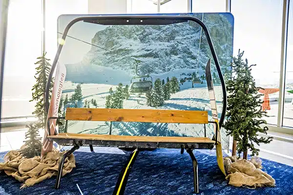Anywhere 1-2×3 A decorated ski lift at a corporate event