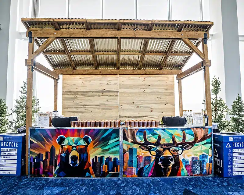 Welcome desk at a conference