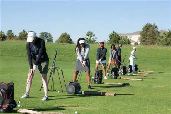 Anywhere 32 Company event at a driving range