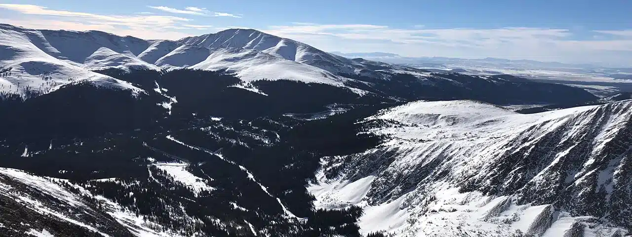 Vail-wide Winter mountain views in Vail Colorado