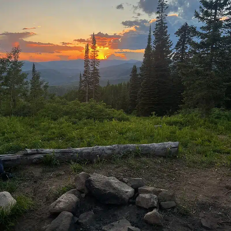 Steamboat Springs (2) Sunset over a mountain scene