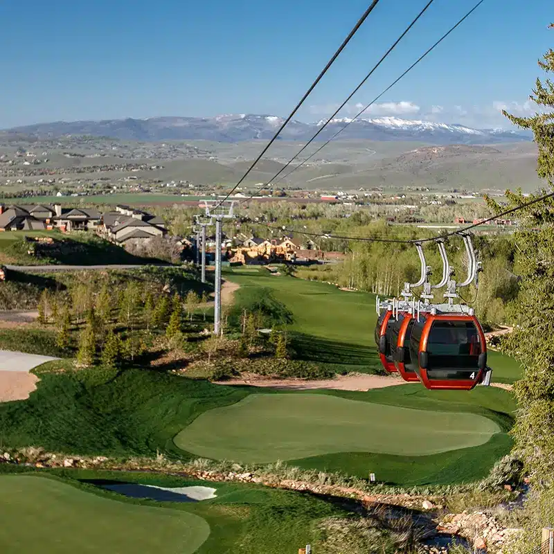 park_city_156815813 Gondolas in Park City during the summer